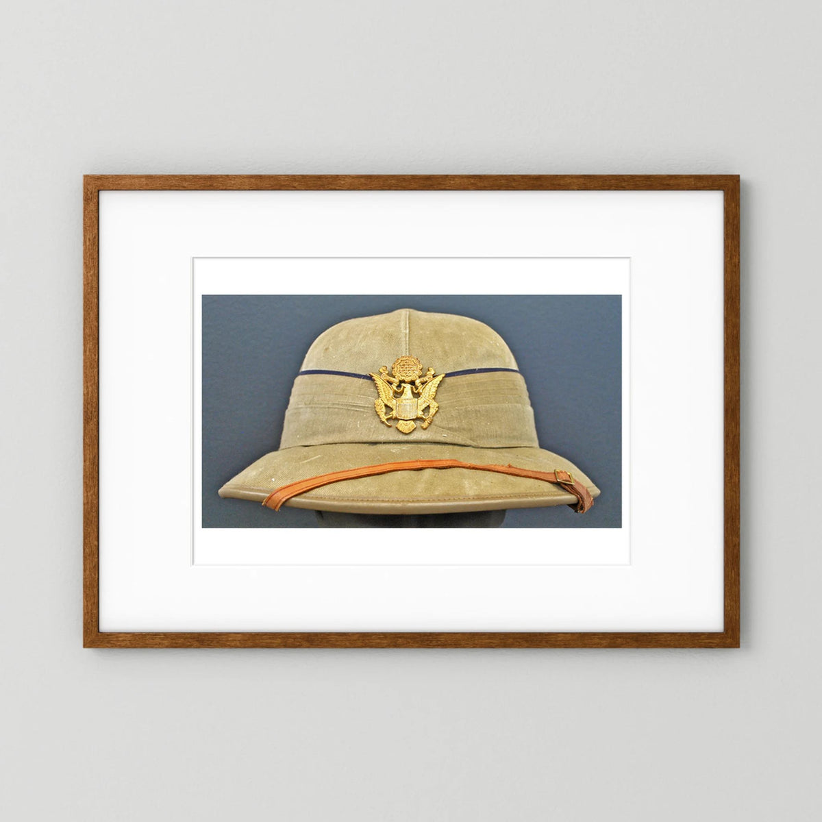 Photograph of Sun Helmet, Foreign Service Helmet, United States Officer, English manufacture