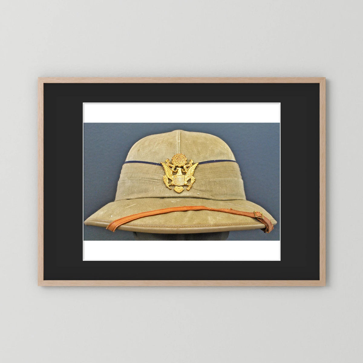 Photograph of Sun Helmet, Foreign Service Helmet, United States Officer, English manufacture