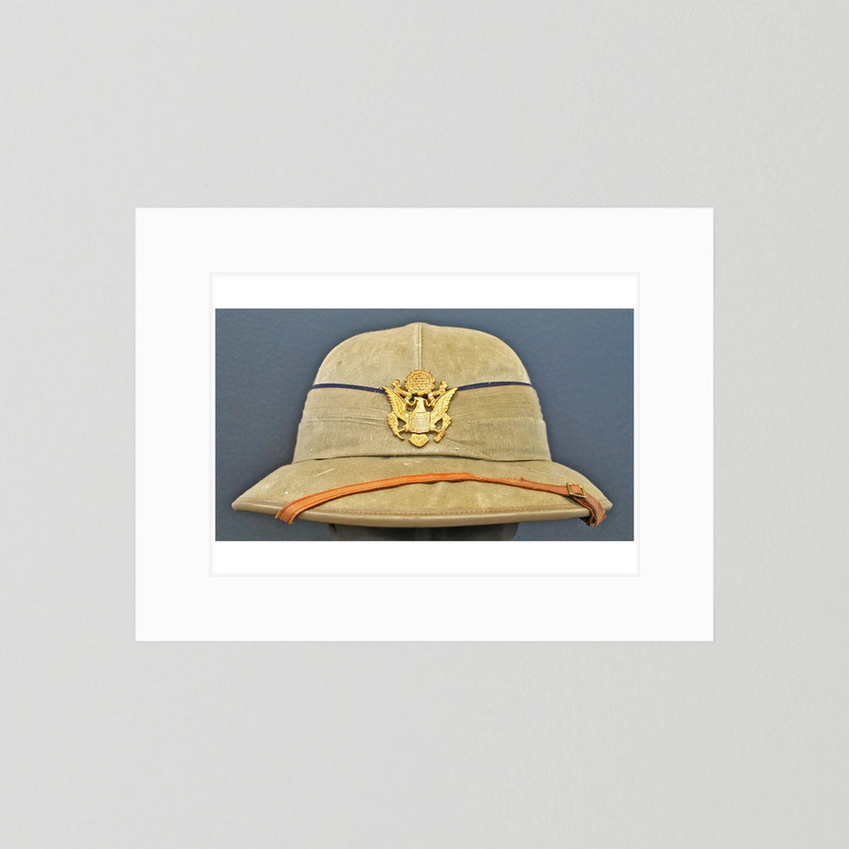 Photograph of Sun Helmet, Foreign Service Helmet, United States Officer, English manufacture