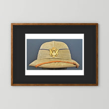 Photograph of Sun Helmet, Foreign Service Helmet, United States Officer, English manufacture