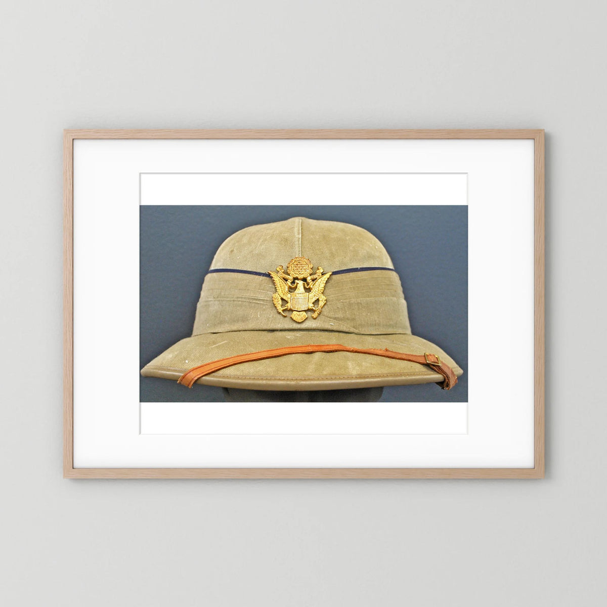 Photograph of Sun Helmet, Foreign Service Helmet, United States Officer, English manufacture