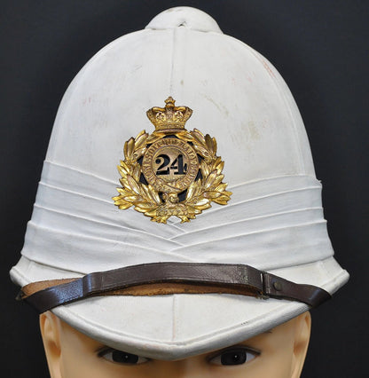 Sun Helmet, Victorian Foreign Service Helmet, 24th Regiment of Foot. Photograph - Art goes to War