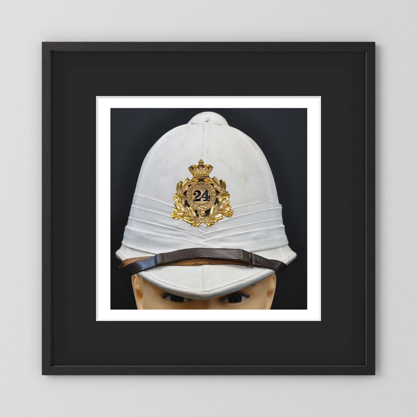 Sun Helmet, Victorian Foreign Service Helmet, 24th Regiment of Foot. Photograph - Art goes to War