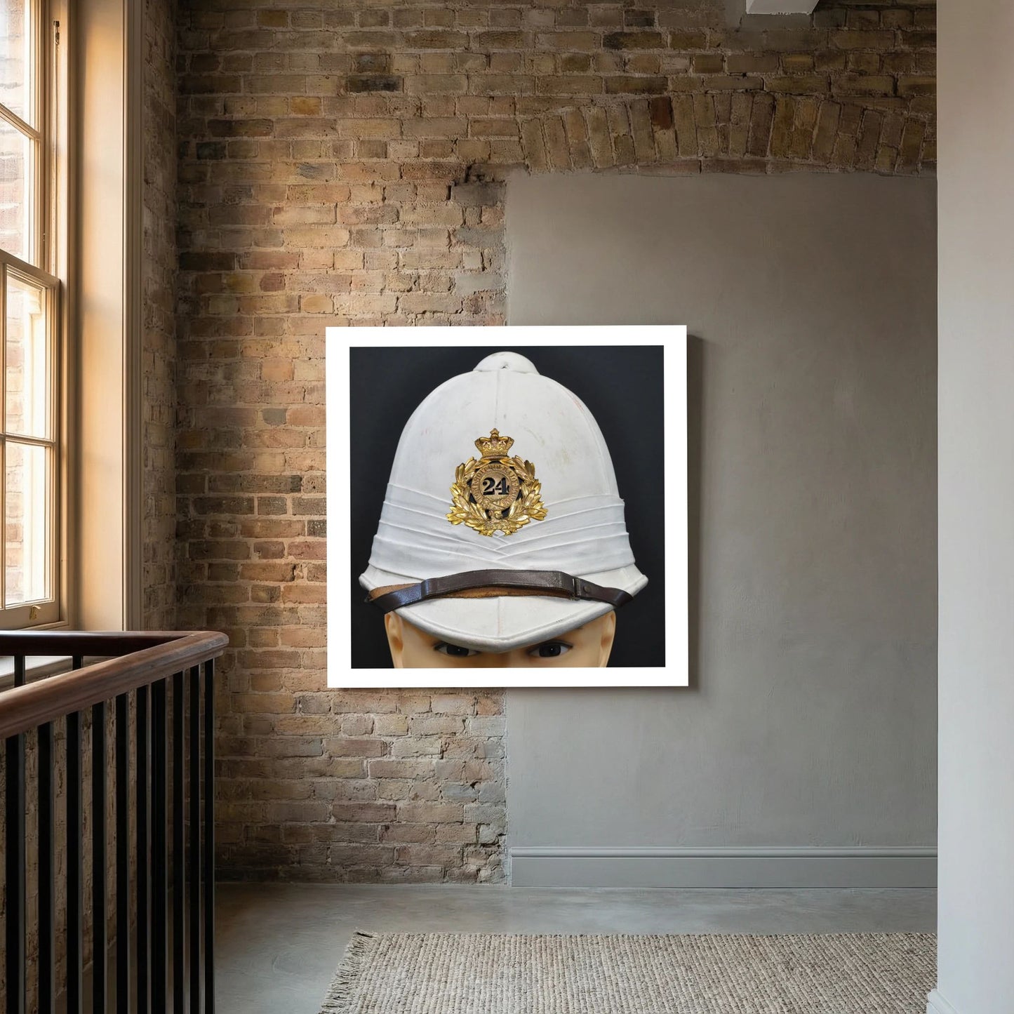 Sun Helmet, Victorian Foreign Service Helmet, 24th Regiment of Foot. Photograph - Art goes to War