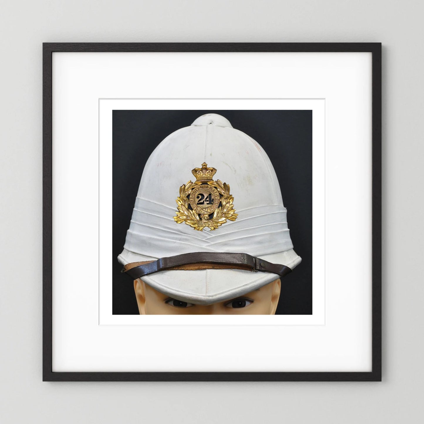 Sun Helmet, Victorian Foreign Service Helmet, 24th Regiment of Foot. Photograph - Art goes to War