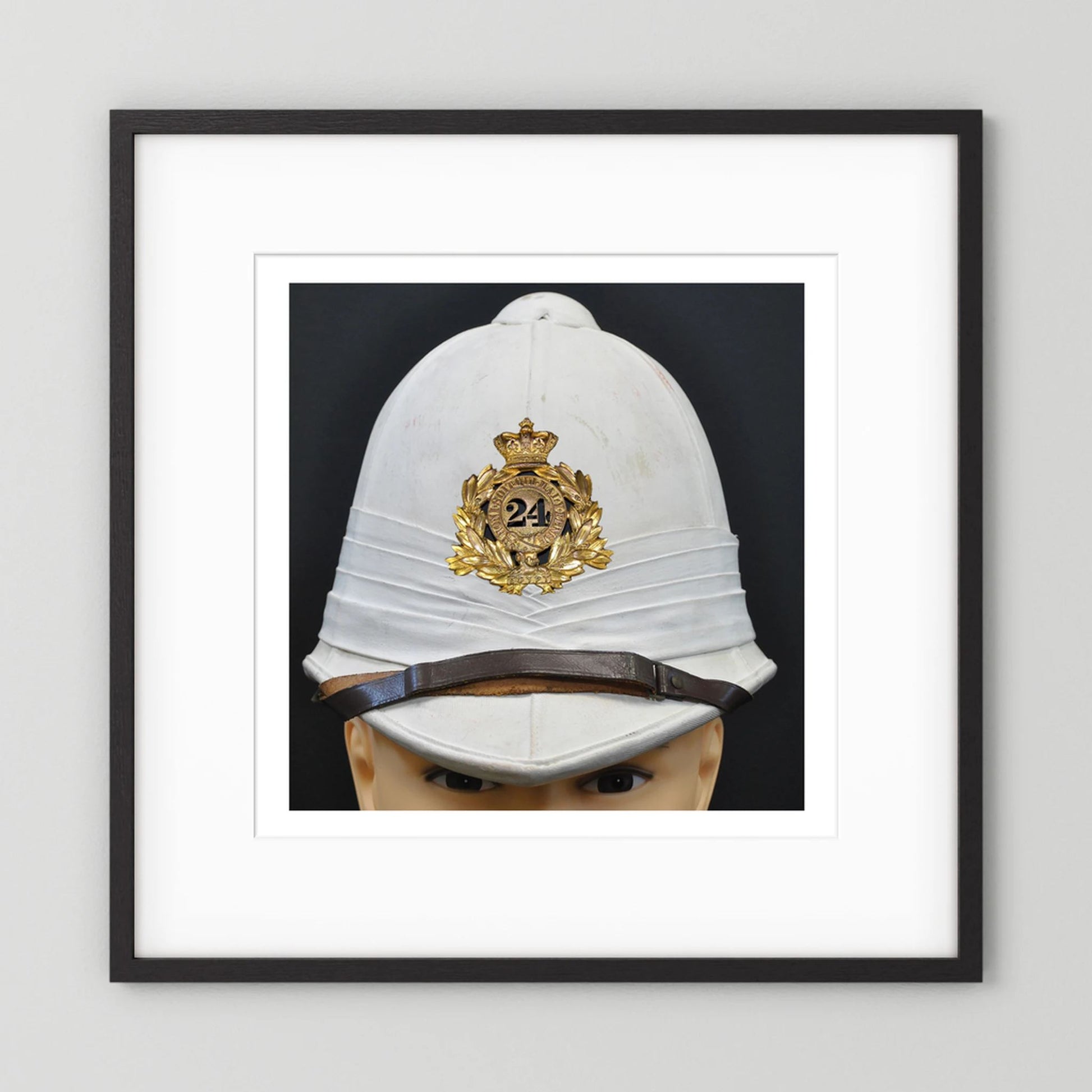 Sun Helmet, Victorian Foreign Service Helmet, 24th Regiment of Foot. Photograph - Art goes to War