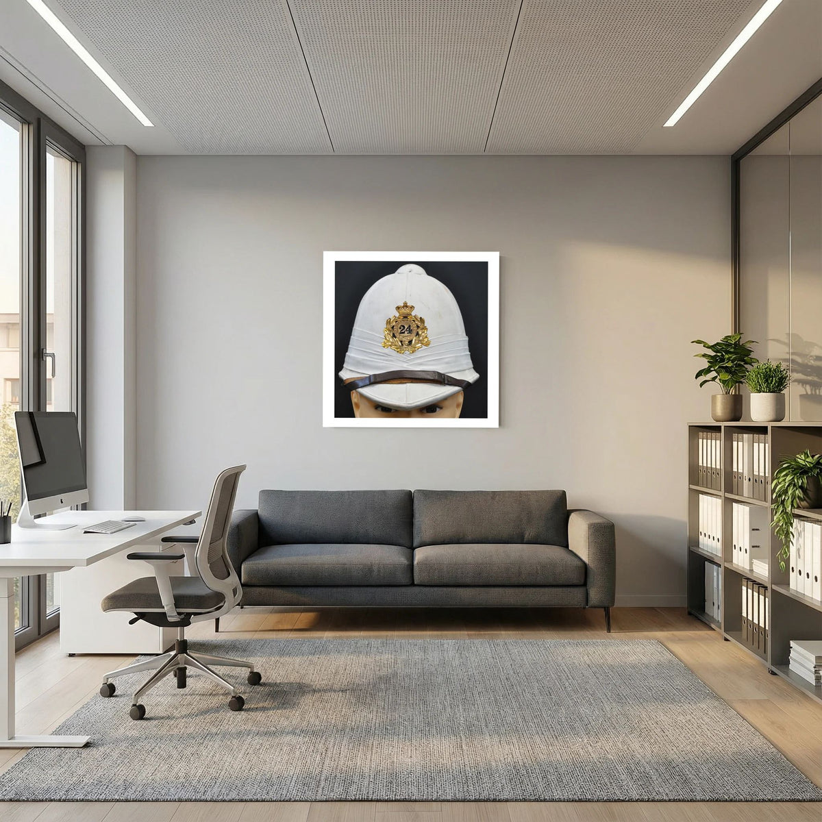 Sun Helmet, Victorian Foreign Service Helmet, 24th Regiment of Foot. Photograph - Art goes to War