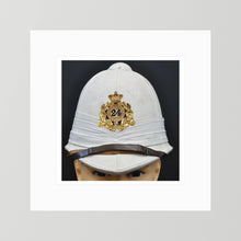Sun Helmet, Victorian Foreign Service Helmet, 24th Regiment of Foot — photograph presentation mockup