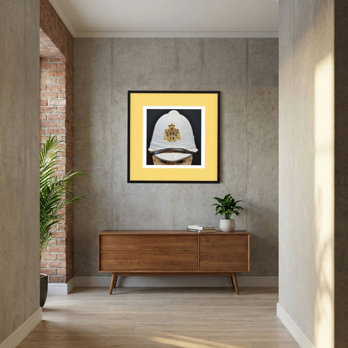 Sun Helmet, Victorian Foreign Service Helmet, 24th Regiment of Foot. Photograph - Art goes to War