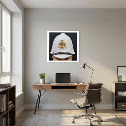 Sun Helmet, Victorian Foreign Service Helmet, 24th Regiment of Foot. Photograph - Art goes to War