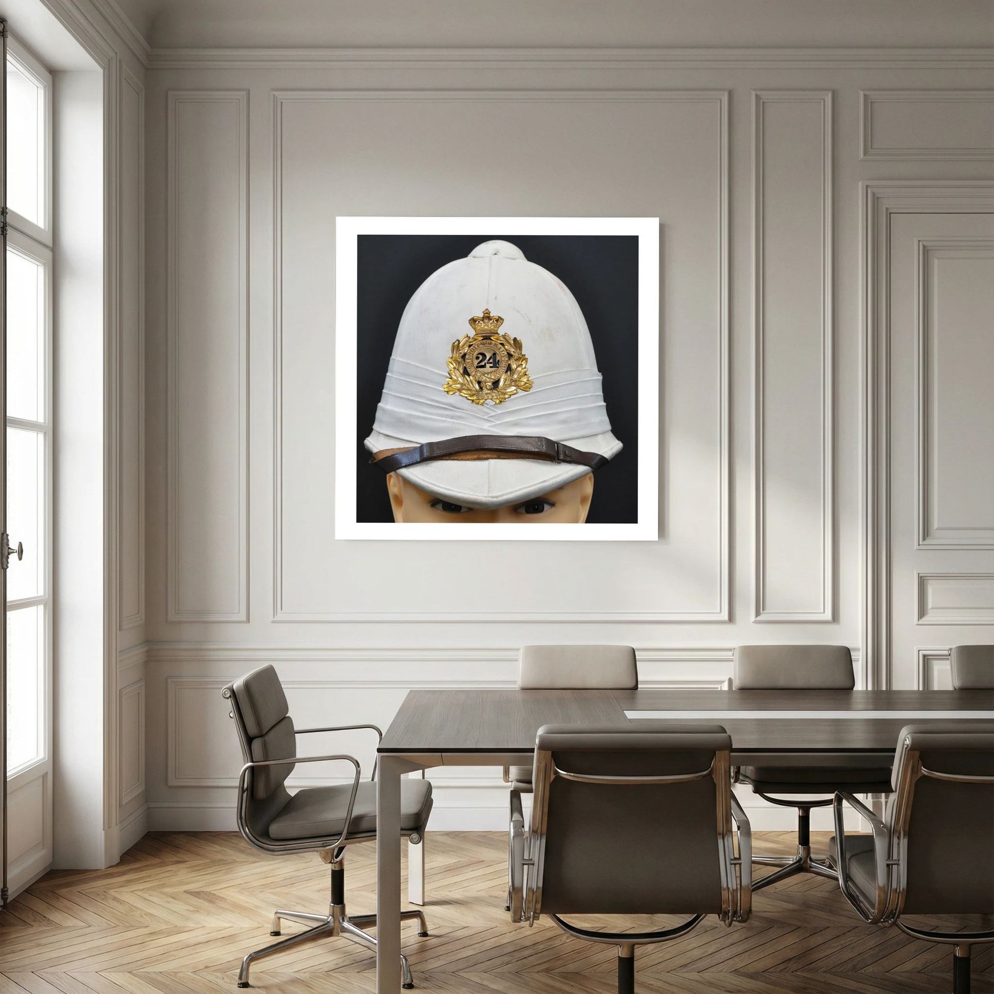 Sun Helmet, Victorian Foreign Service Helmet, 24th Regiment of Foot. Photograph - Art goes to War