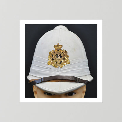 Sun Helmet, Victorian Foreign Service Helmet, 24th Regiment of Foot. Photograph - Art goes to War