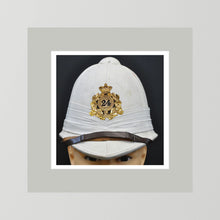Sun Helmet, Victorian Foreign Service Helmet, 24th Regiment of Foot — photograph presentation mockup
