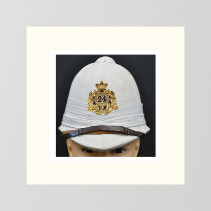 Sun Helmet, Victorian Foreign Service Helmet, 24th Regiment of Foot. Photograph - Art goes to War
