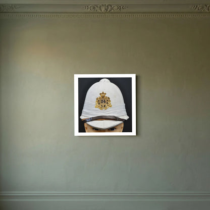 Sun Helmet, Victorian Foreign Service Helmet, 24th Regiment of Foot. Photograph - Art goes to War