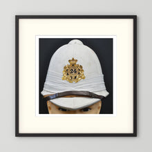 Sun Helmet, Victorian Foreign Service Helmet, 24th Regiment of Foot — photograph presentation mockup