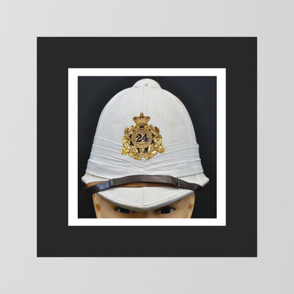 Sun Helmet, Victorian Foreign Service Helmet, 24th Regiment of Foot. Photograph - Art goes to War