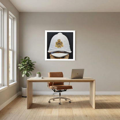 Sun Helmet, Victorian Foreign Service Helmet, 24th Regiment of Foot. Photograph - Art goes to War