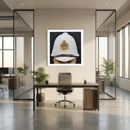 Sun Helmet, Victorian Foreign Service Helmet, 24th Regiment of Foot. Photograph - Art goes to War