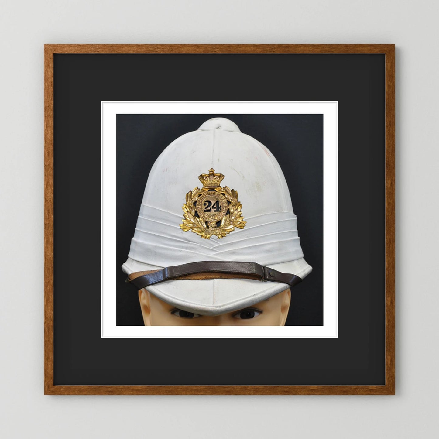 Sun Helmet, Victorian Foreign Service Helmet, 24th Regiment of Foot. Photograph - Art goes to War