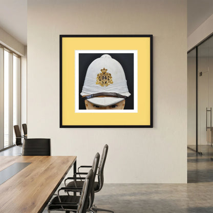 Sun Helmet, Victorian Foreign Service Helmet, 24th Regiment of Foot. Photograph - Art goes to War