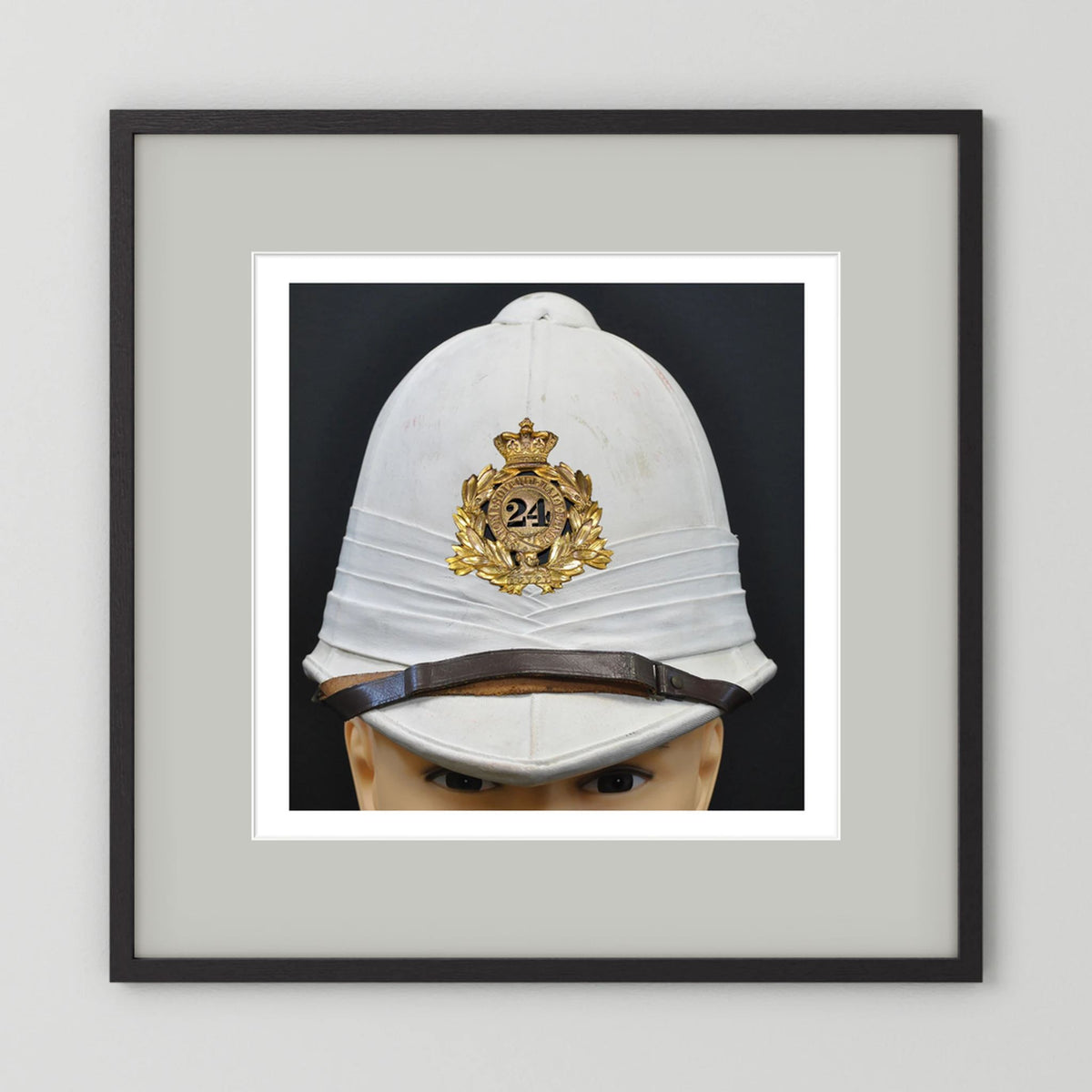 Sun Helmet, Victorian Foreign Service Helmet, 24th Regiment of Foot. Photograph - Art goes to War