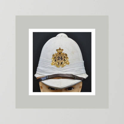 Sun Helmet, Victorian Foreign Service Helmet, 24th Regiment of Foot. Photograph - Art goes to War
