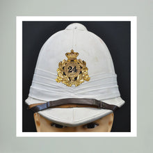 Sun Helmet, Victorian Foreign Service Helmet, 24th Regiment of Foot — photograph presentation mockup