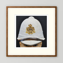 Sun Helmet, Victorian Foreign Service Helmet, 24th Regiment of Foot — photograph presentation mockup