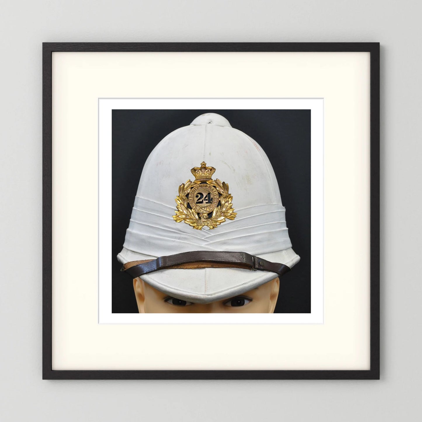 Sun Helmet, Victorian Foreign Service Helmet, 24th Regiment of Foot. Photograph - Art goes to War
