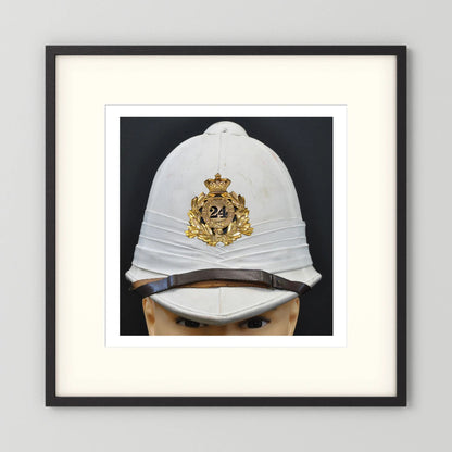 Sun Helmet, Victorian Foreign Service Helmet, 24th Regiment of Foot. Photograph - Art goes to War