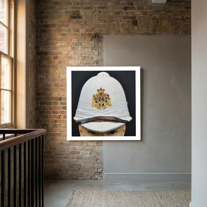 Sun Helmet, Victorian Foreign Service Helmet, 24th Regiment of Foot. Photograph - Art goes to War