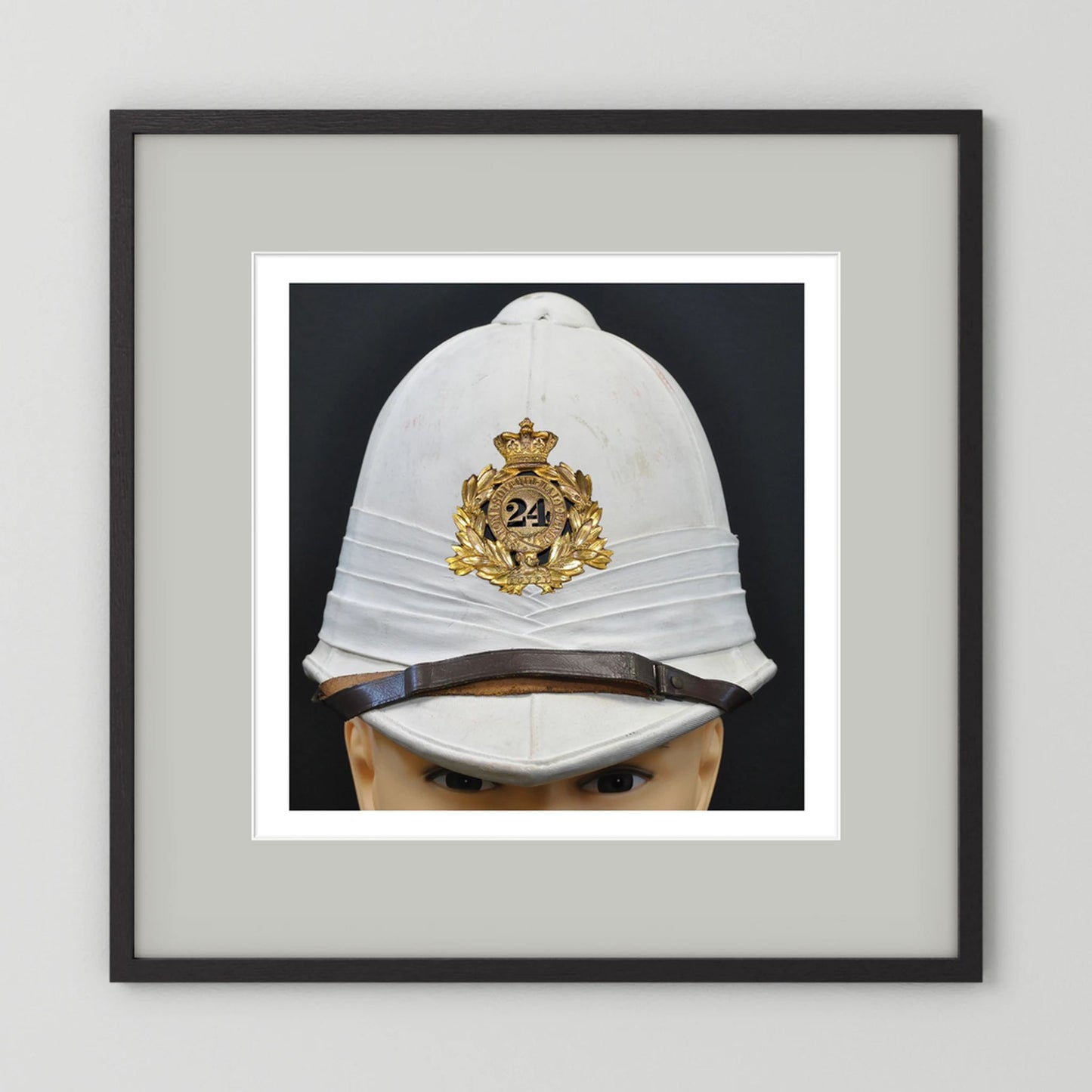 Sun Helmet, Victorian Foreign Service Helmet, 24th Regiment of Foot. Photograph - Art goes to War