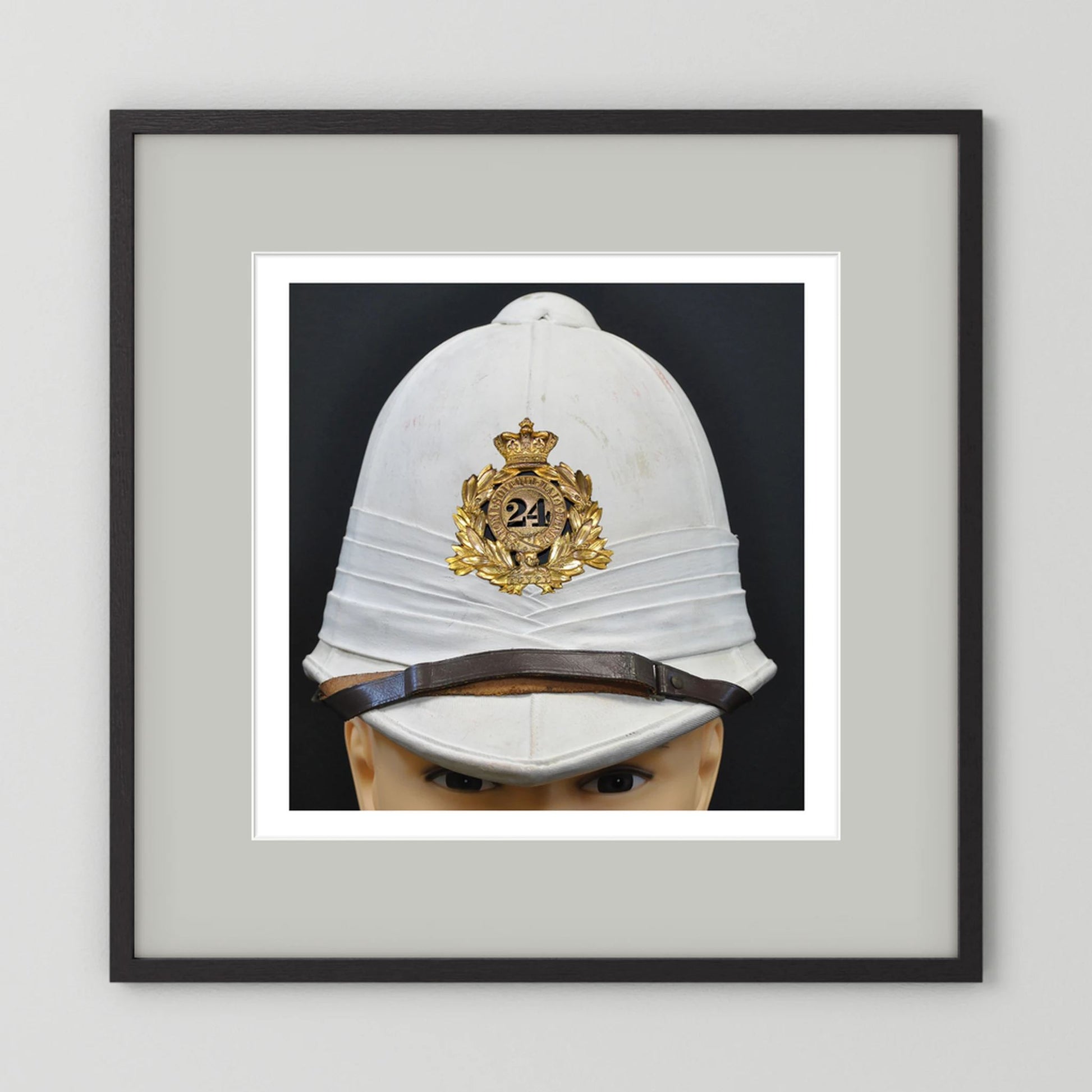 Sun Helmet, Victorian Foreign Service Helmet, 24th Regiment of Foot. Photograph - Art goes to War