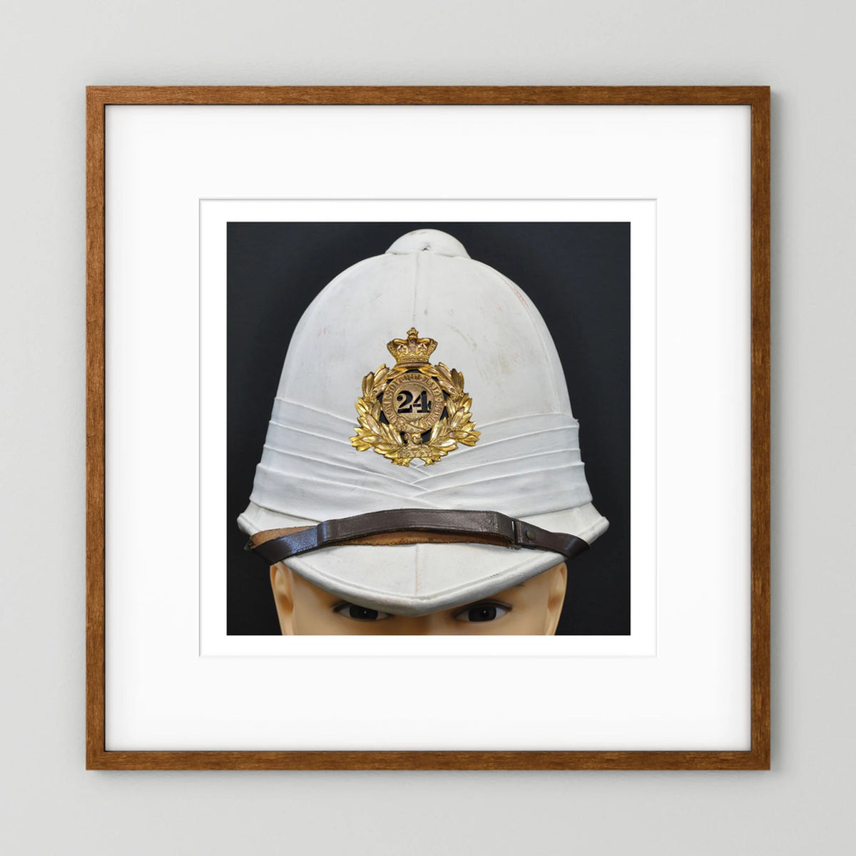 Sun Helmet, Victorian Foreign Service Helmet, 24th Regiment of Foot. Photograph - Art goes to War