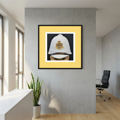 Sun Helmet, Victorian Foreign Service Helmet, 24th Regiment of Foot. Photograph - Art goes to War