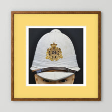 Sun Helmet, Victorian Foreign Service Helmet, 24th Regiment of Foot — photograph presentation mockup