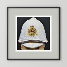 Sun Helmet, Victorian Foreign Service Helmet, 24th Regiment of Foot — photograph presentation mockup