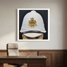 Sun Helmet, Victorian Foreign Service Helmet, 24th Regiment of Foot — photograph presentation mockup