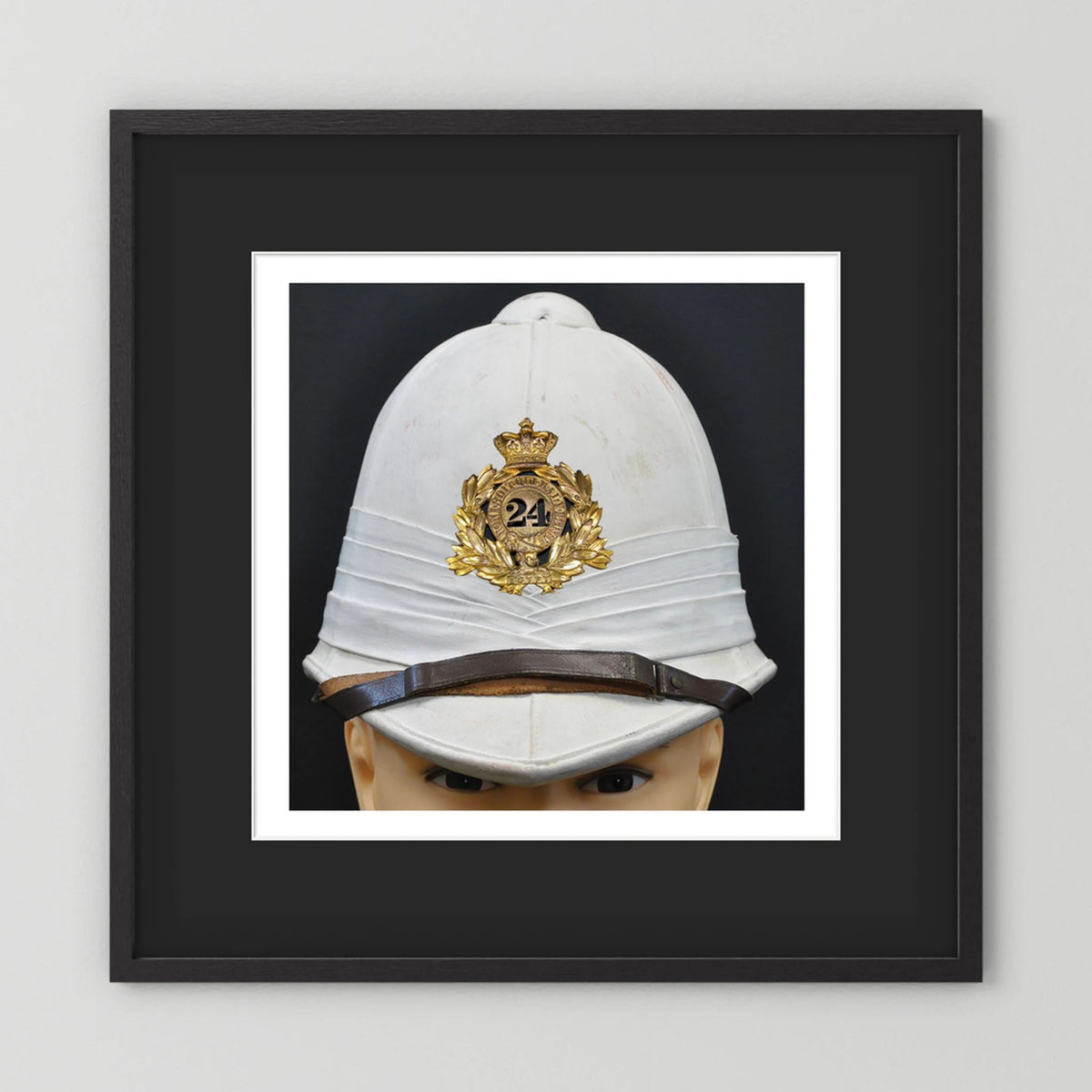 Sun Helmet, Victorian Foreign Service Helmet, 24th Regiment of Foot. Photograph - Art goes to War