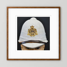 Sun Helmet, Victorian Foreign Service Helmet, 24th Regiment of Foot — photograph presentation mockup