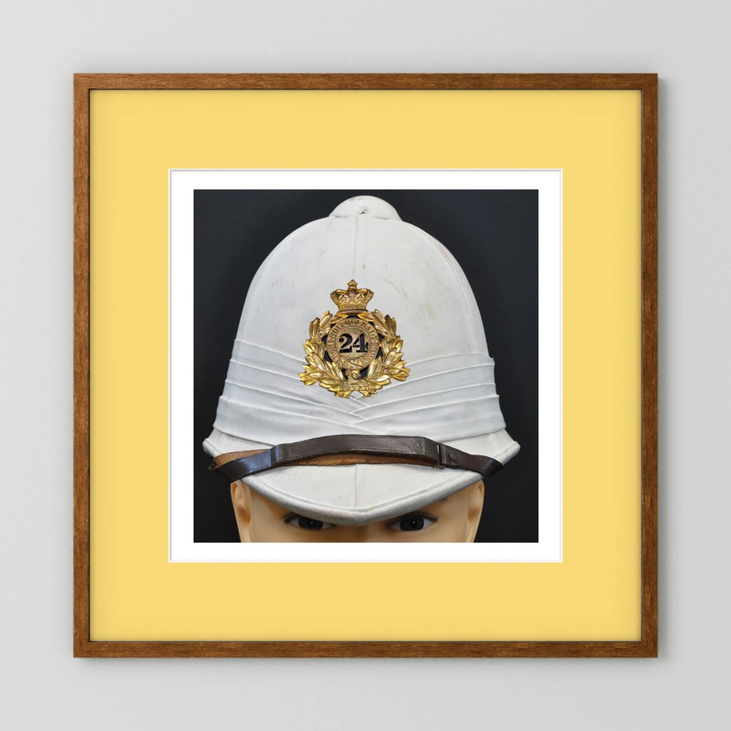 Sun Helmet, Victorian Foreign Service Helmet, 24th Regiment of Foot. Photograph - Art goes to War
