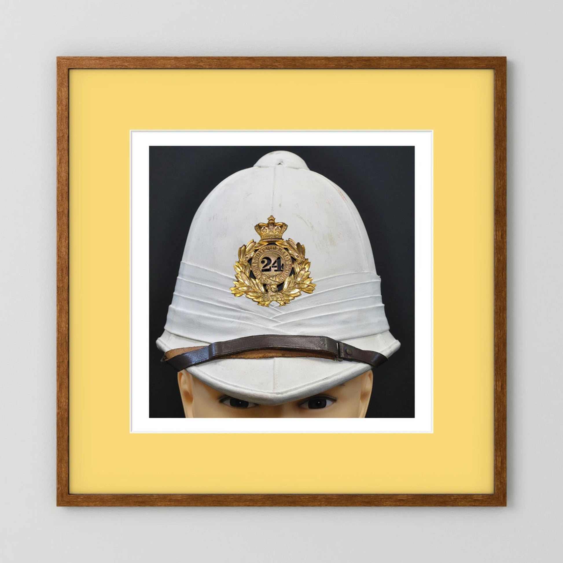 Sun Helmet, Victorian Foreign Service Helmet, 24th Regiment of Foot. Photograph - Art goes to War