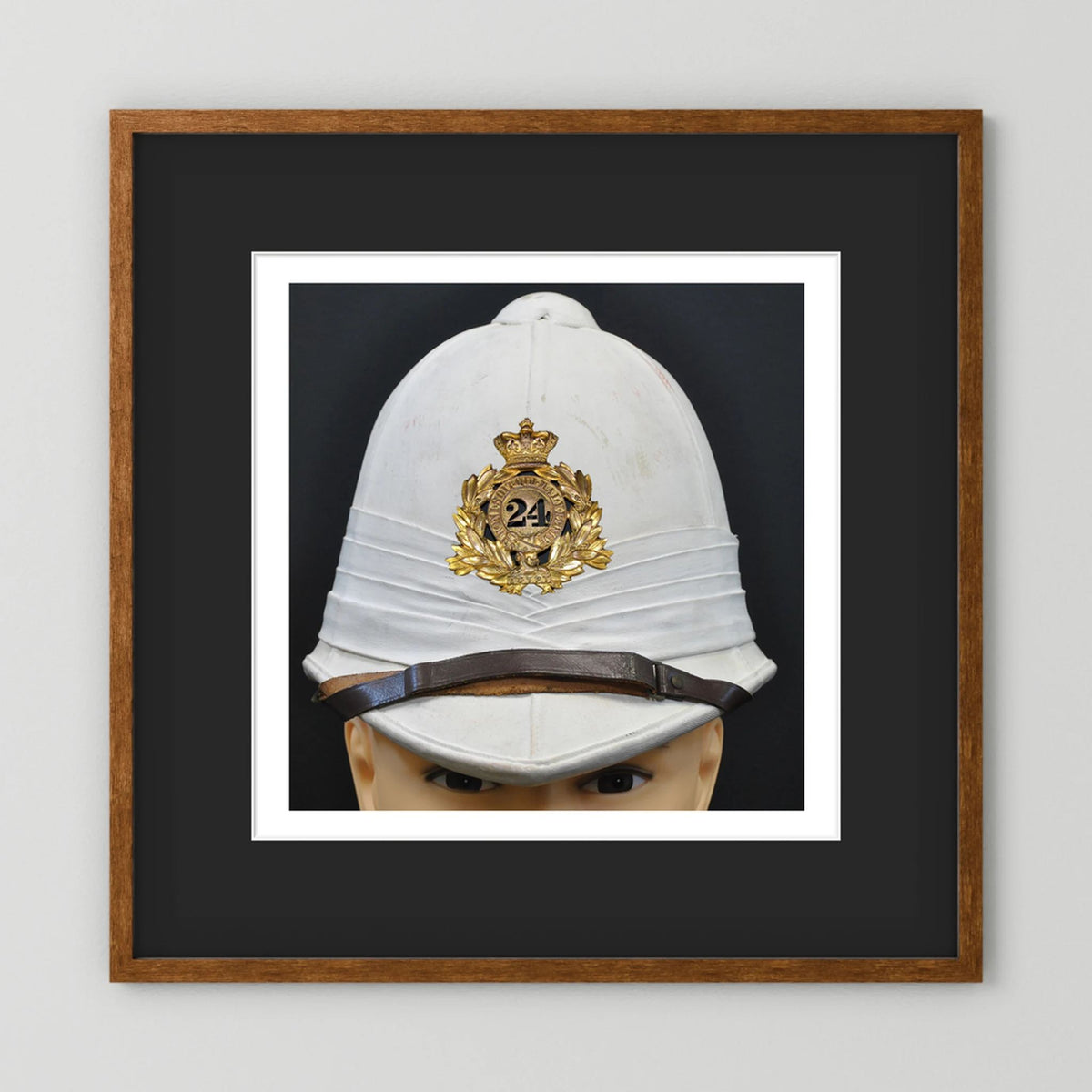 Sun Helmet, Victorian Foreign Service Helmet, 24th Regiment of Foot. Photograph - Art goes to War