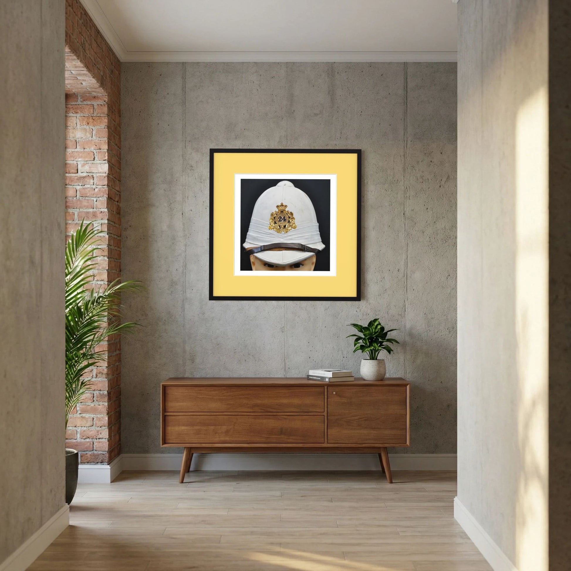 Sun Helmet, Victorian Foreign Service Helmet, 24th Regiment of Foot. Photograph - Art goes to War