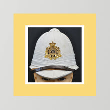Sun Helmet, Victorian Foreign Service Helmet, 24th Regiment of Foot — photograph presentation mockup