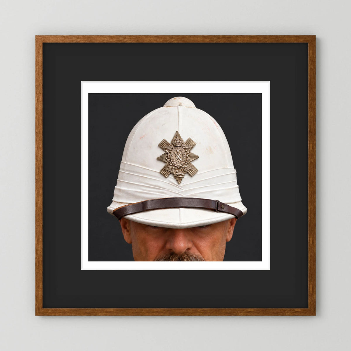 Sun Helmet, Victorian Foreign Service Helmet, Black Watch, Royal Highlanders — photograph presentation mockup