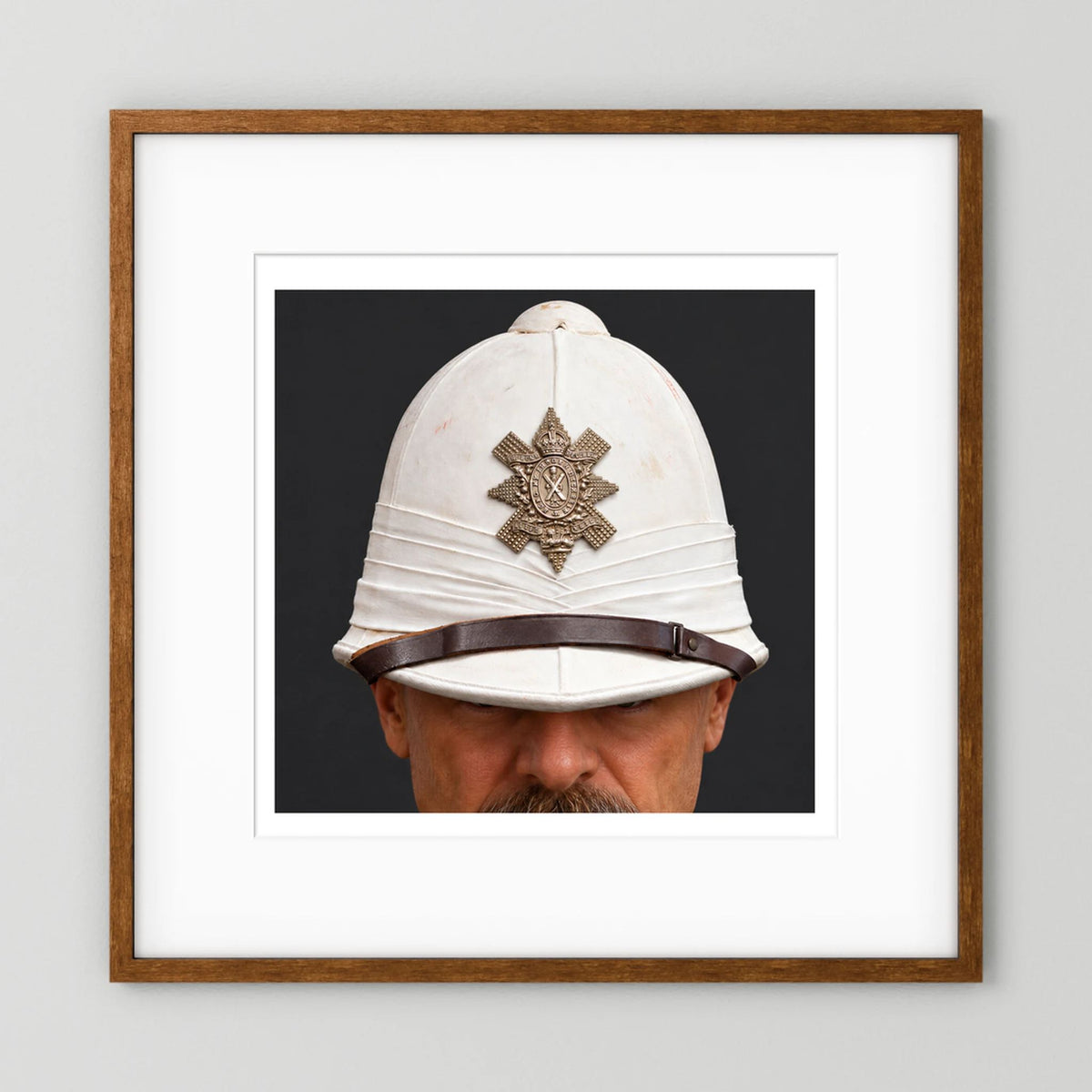 Sun Helmet, Victorian Foreign Service Helmet, Black Watch, Royal Highlanders — photograph presentation mockup