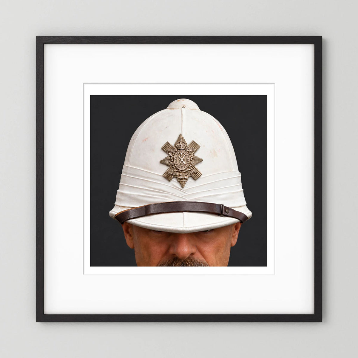 Sun Helmet, Victorian Foreign Service Helmet, Black Watch, Royal Highlanders — photograph presentation mockup