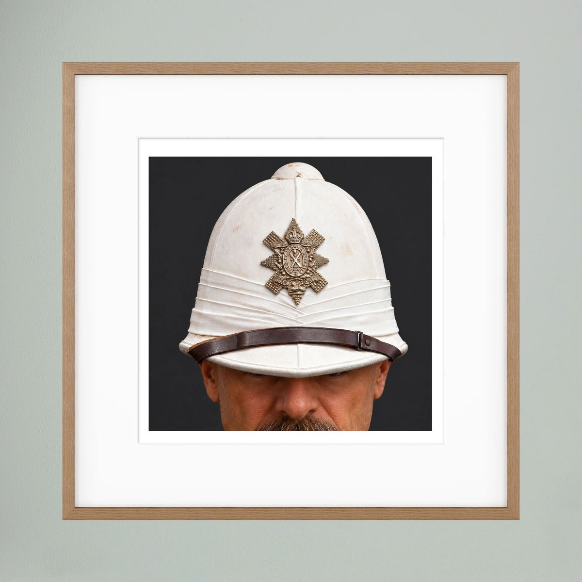 Sun Helmet, Victorian Foreign Service Helmet, Black Watch, Royal Highlanders — photograph presentation mockup